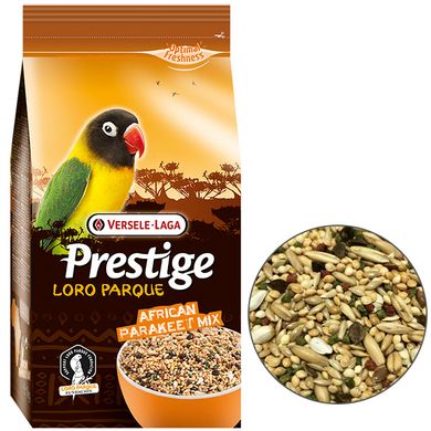 Versele-Laga (Верселе-Лага) Prestige Loro Parque African Parakeet Mix - зерновая смесь полнорационный корм для попугаев-неразлучников, карликовых попугаев - 1 кг