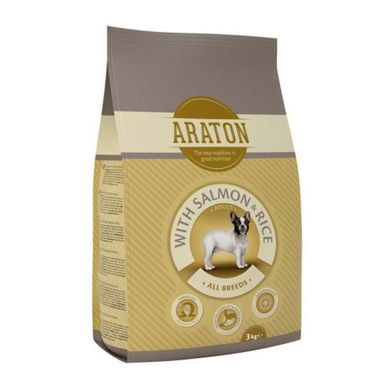 Araton (Аратон) Salmon Adult All Breeds - Сухий корм з лососем і рисом для дорослих собак всіх порід 3 кг