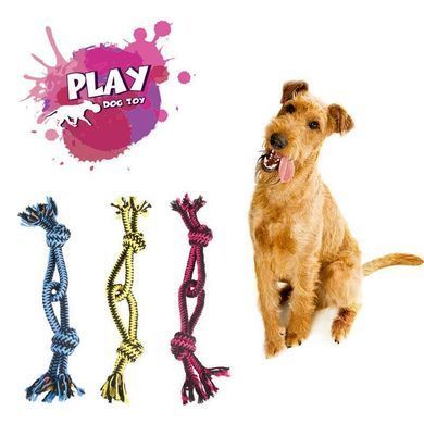 M-Pets (М-Петс) Twist Eight Toy &ndash; Іграшка-мотузка (бавовна) Твіст 8 для собак, Кольори в асортименті, 49 см