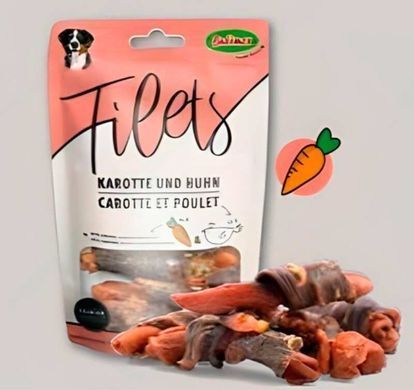 Bubimex (Бубімекс) Chicken fillets with carrot - Ласощі з курячим філе та морквою для собак, 85 г Sale!
