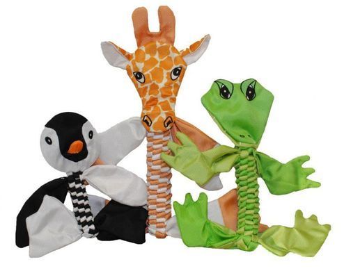 Jolly Pets (Джоллі Петс) FLATHEADS - Iграшка-пискавка хрустка Флетхедс для собак, Игуана, Large