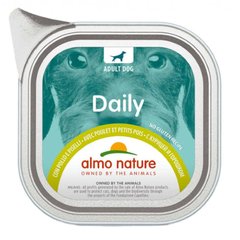 Almo Nature (Альмо Натюр) Daily Adult Dog Chicken&Peas - Консервированный корм с курицей и горошком для взрослых собак 100 г