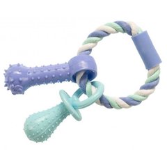 GimDog (ДжимДог) Cotton Dent Plus - Іграшка для собак Дент Плюс мотузка / кільце з термопластичною гумою 15 см