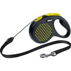 Flexi (Флекси) Design М - Поводок-рулетка для собак средних пород, трос (5 м, до 20 кг) M Желтый