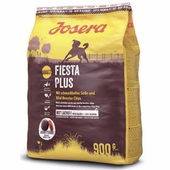 Josera (Йозера) FiestaPlus – Сухой корм с лососем и домашней птицей для собак 900 г