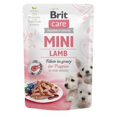 Brit Care (Брит Кеа) Mini Lamb for puppies - Влажный корм с ягненком для щенков мелких и мини-пород (филе в соусе) 85 г