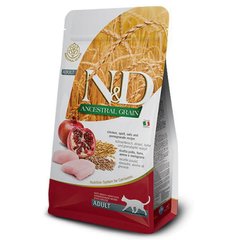 Farmina (Фарміна) N&D Low Grain Cat Chicken & Pomegranate Adult – Низькозерновий сухий корм з куркою та гранатом, для дорослих котів 300 г