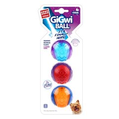Gigwi (Гигви) Ball - Игрушка для Собак - Мяч с Пищалкой (Набор из 3 шт) 5 см