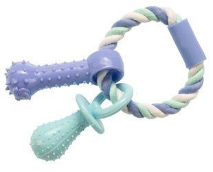 GimDog (ДжимДог) Cotton Dent Plus - Іграшка для собак Дент Плюс мотузка / кільце з термопластичною гумою 15 см