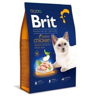 Brit Premium (Брит Премиум) by Nature Cat Indoor Chicken - Сухой корм с курицей для взрослых котов живущих в помещении, 1,5 кг