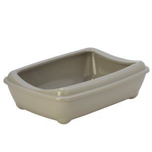 Moderna (Модерна) Arist-O-Tray Large - туалет з бортиком лоток для котів, Теплий сірий
