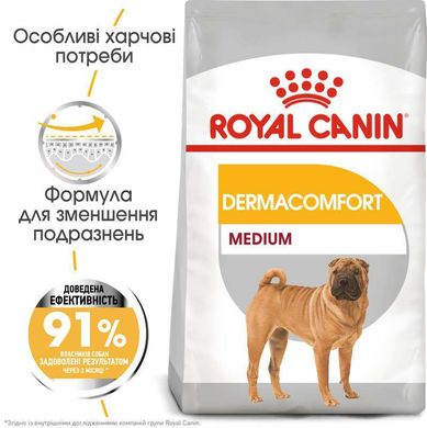 Royal Canin (Роял Канин) Medium Dermacomfort - Сухой корм для собак средних пород с чувствительной кожей 12 кг