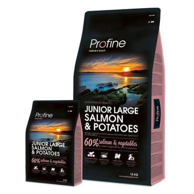 Profine (Профайн) Junior Large Salmon & Potatoes - Сухий корм для цуценят великих порід з лососем і картоплею 3 кг
