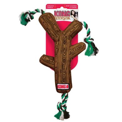 KONG (Конг) FetchStix Rope Dog Toy - Игрушка на веревке для собак 40х14х5 см