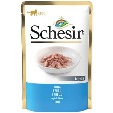 Schesir (Шезір) Tuna - Консервований корм з тунцем для котів (шматочки в желе) 85 г
