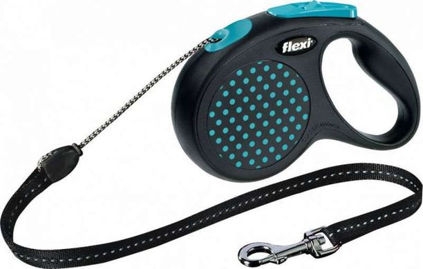 Flexi (Флексі) Design М - Повідець-рулетка для собак середніх порід, трос (5 м, до 20 кг) M Жовтий