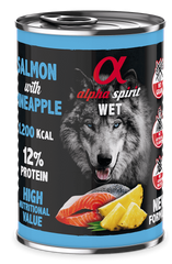 Alpha Spirit (Альфа Спіріт) Salmon with Pineapple - Вологий корм для дорослих собак з лососем та ананасами 400 г
