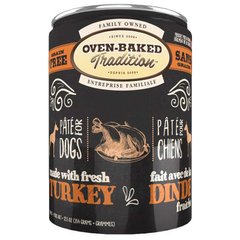 Oven-Baked (Овен-Бекет) Tradition Dog Fresh Turkey & Vegetables - Консервований беззерновий корм зі свіжим м'ясом індички та овочами для собак (паштет) 156 г