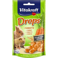 Vitakraft (Вітакрафт) Drops Carotte - Ласощі-драже з морквою для всіх видів гризунів 75 г