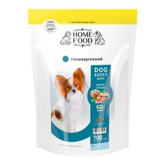 Гипоаллергенный сухой корм HOME FOOD (Хоум фуд) для взрослых собак MINI - Форель с рисом 700 г