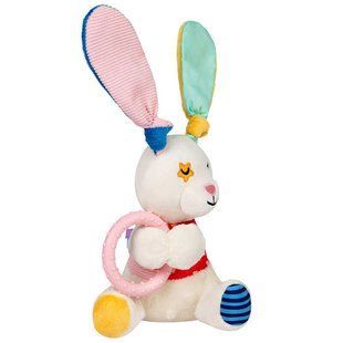 Gigwi (Гігві) Plush Friendz &ndash; Іграшка Зайчик з кільцем та пискавкою для цуценят, 16х11 см