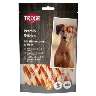 Trixie (Тріксі) PREMIO Fish Chicken Sticks - Ласощі кручені палички з куркою і рибою для собак, 80 г