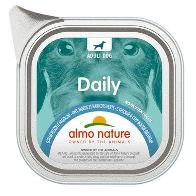 Almo Nature (Альмо Натюр) Daily Adult Dog Cod&Beans - Консервований корм з тріскою та квасолею для дорослих собак 100 г