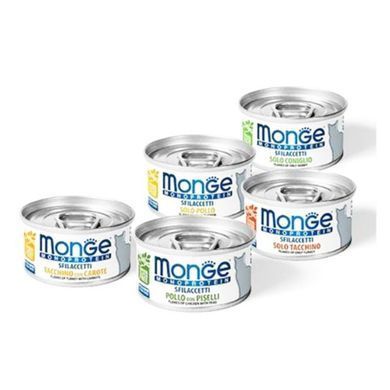 Monge (Монж) Monoprotein Solo Tacchino - Монопротеиновые консервы из мяса индейки для кошек 80 г