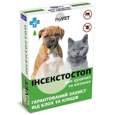 ProVET (ПроВет) Інсектостоп краплі для цуценят і кошенят  6х0,5 мл (упаковка)