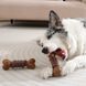 M-Pets (М-Петс) Chewood Dog toy Small Bone with rubber - Іграшка Маленька кістка з гумою для собак, Коричневий, S