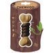 M-Pets (М-Петс) Chewood Dog toy Small Bone with rubber - Іграшка Маленька кістка з гумою для собак, Коричневий, S
