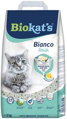 Наполнитель туалета для кошек Biokat's Bianco Fresh 5 кг (бентонитовый)