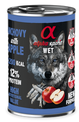 Alpha Spirit (Альфа Спирит) Anchovy with Red Apple - Влажный корм для взрослых собак с анчоусами и яблоками 400 г