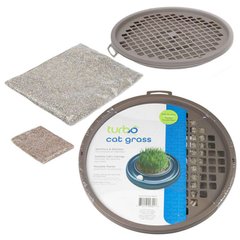 Coastal (Костал) Turbo Cat Grass - Комплект для выращивания травы для котов (контейнер, зёрна пшеницы, вермикулит) Комплект