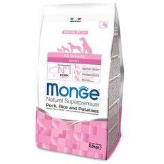 Monge (Монж) DOG All breeds Adult - Сухой корм со свининой, рисом и картофелем для взрослых собак всех пород 2,5 кг
