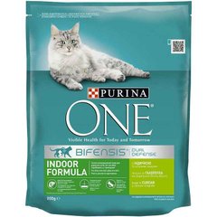 Purina ONE (Пурина Ван) Indoor Formula – Сухой корм с индейкой для кошек, постоянно живущих в помещении 200 г