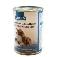 Criss (Крисс) Консервы для кошек - лосось и форель 400 г