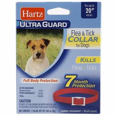 Hartz (Хартц) Ultra Guard Flea&Tick Collar for Dogs - Ошейник от блох и клещей для собак 51 см Красный