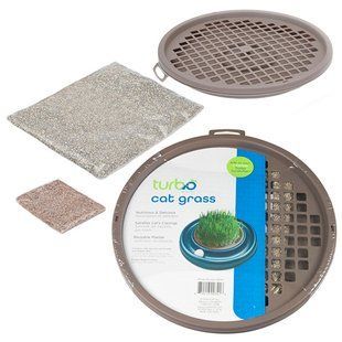 Coastal (Костал) Turbo Cat Grass - Комплект для выращивания травы для котов (контейнер, зёрна пшеницы, вермикулит) Комплект