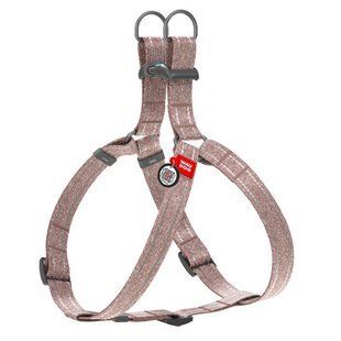 Collar (Коллар) WAUDOG Re-cotton - Шлея світло-відбиваюча для собак з відновленої бавовни 1,5х40-55 см Фіолетовий