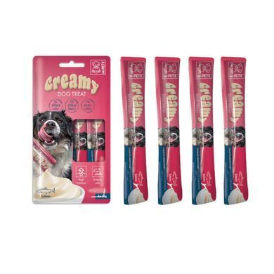 M-Pets (М-Петс) Creamy - Лакомство кремовое с лососем для собак, 60 г