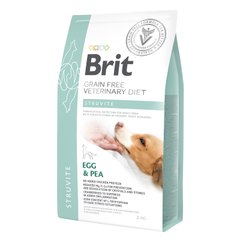 Brit GF Veterinary Diet (Брит Ветеринари Диет) Dog Struvite - Беззерновая диета при мочекаменной болезни с яйцом, индейкой, горохом и гречкой для собак 2 кг