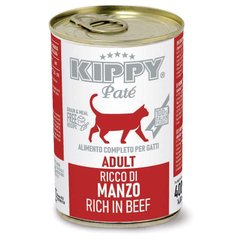 Kippy (Киппи) Pate Cat Adult Beef - Влажный корм с говядиной для взрослых кошек всех пород (паштет) 400 г