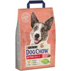 Dog Chow (Дог Чау) Adult Active - Сухой корм c курицей для активных взрослых собак 2,5 кг