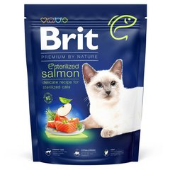 Brit Premium (Бріт Преміум) by Nature Cat Sterilized Salmon - Сухий корм з лососем для дорослих стерилізованих котів 300 г