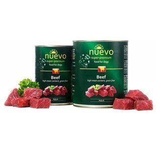 Nuevo (Нуево) Adult Beef - Консервированный корм с говядиной для собак, 800 г