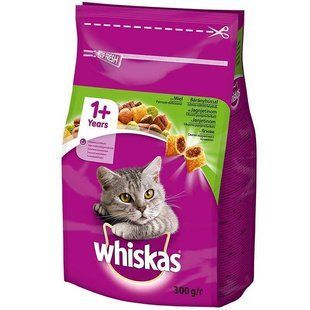 Whiskas (Вискас) - Сухой корм с ягненком для кошек, 300 г