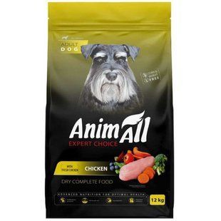 AnimAll (ЭнимАлл) Expert Choice - Сухой корм со свежей курицей для собак, 12 кг