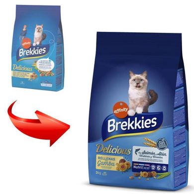 Brekkies (Брекис) Cat Delice Fish - Сухой корм с рыбой для котов 20 кг
