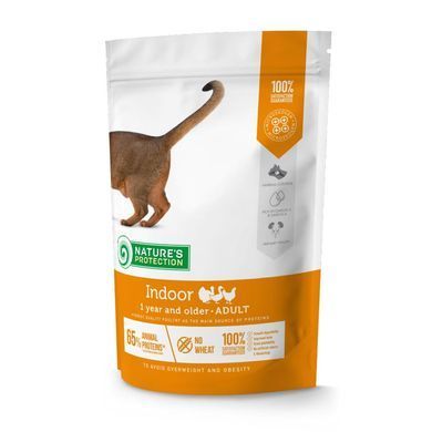 Nature's Protection (Нэйчерз Протекшн) Indoor Adult - Сухой корм с птицей для взрослых домашних кошек, 400 г